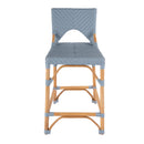 Creanly 25.25 in. Seat Height Rectangular Rattan Counter Stool with Back by Butler Specialty Company
