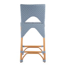 Creanly 25.25 in. Seat Height Rectangular Rattan Counter Stool with Back by Butler Specialty Company