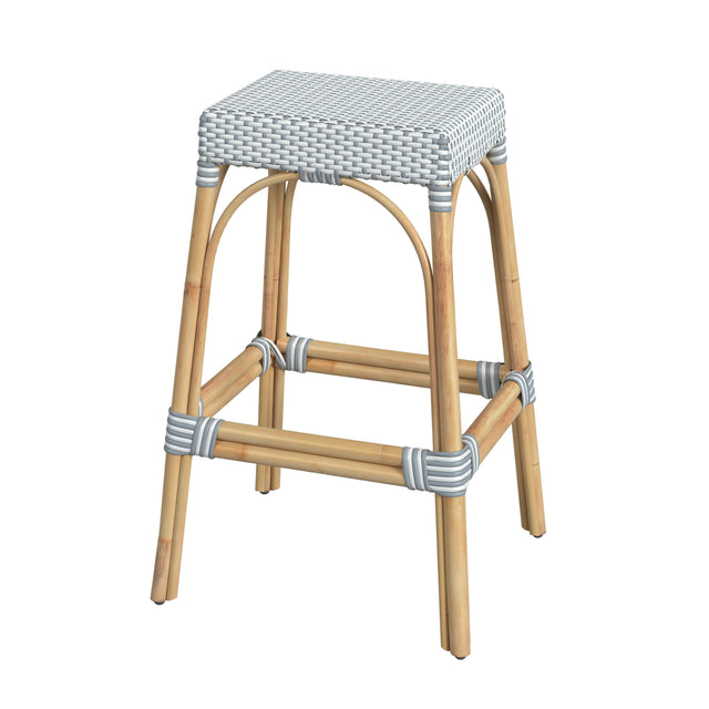 Robias 30 in. Seat Height Rectangular Rattan Backless Bar Stool by Butler Specialty Company