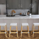 Robias 30 in. Seat Height Rectangular Rattan Backless Bar Stool by Butler Specialty Company
