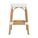 Robias 30 in. Seat Height Rectangular Rattan Backless Bar Stool by Butler Specialty Company