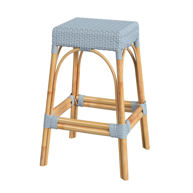 Robias 30 in. Seat Height Rectangular Rattan Backless Bar Stool by Butler Specialty Company
