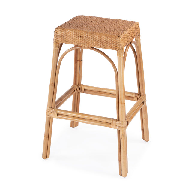 Robias 30 in. Seat Height Rectangular Rattan Backless Bar Stool by Butler Specialty Company