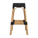 Robias 30 in. Seat Height Rectangular Rattan Backless Bar Stool by Butler Specialty Company