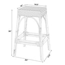 Robias 30 in. Seat Height Rectangular Rattan Backless Bar Stool by Butler Specialty Company