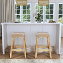 Robias 30 in. Seat Height Rectangular Rattan Backless Bar Stool by Butler Specialty Company