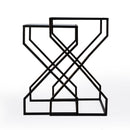 Demi Rectangular Mirror and Metal Modern Set of 2 Nesting Tables by Butler Specialty Company