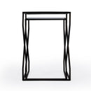 Demi Rectangular Mirror and Metal Modern Set of 2 Nesting Tables by Butler Specialty Company