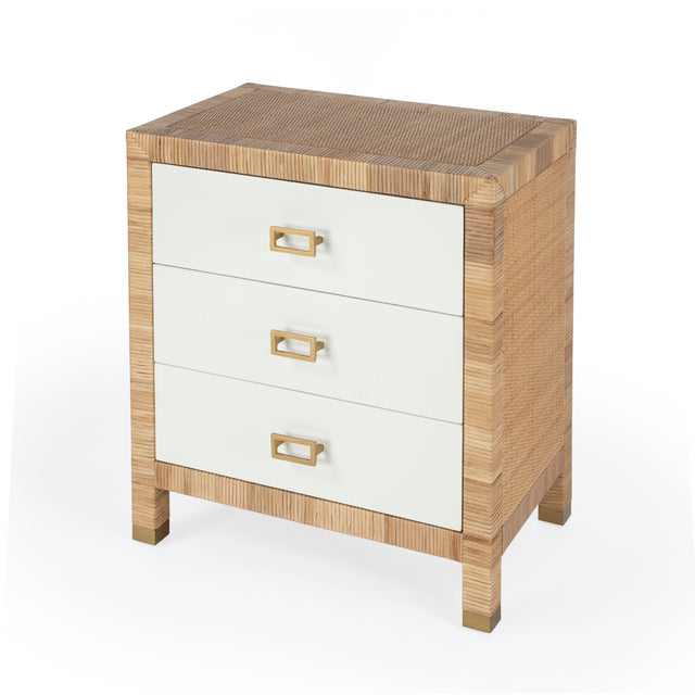 Corfu 25 in. W Rectangular Rattan 3 Drawer Nightstand by Butler Specialty Company