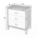 Corfu 25 in. W Rectangular Rattan 3 Drawer Nightstand by Butler Specialty Company