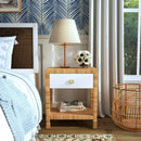 Corfu 24 in. W Rectangular Rattan 1 Drawer Nightstand with Lower Open Shelf by Butler Specialty Company