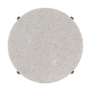 Nigella 8.5 in. W Round Marble and Metal Narrow Side Table by Butler Specialty Company