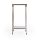Imogen 12 in. W Square Iron and Marble Side Table with Lower Open Shelf by Butler Specialty Company
