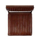 Houston 24 in. Seat Height Leather and Metal Counter Stool by Butler Specialty Company