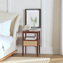 Vardo 16 in. W Rectangular Cane 1 Drawer Nightstand with Top Open Shelf by Butler Specialty Company