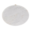 Ellen 18.25 in. W Oval Marble and Wood 1 Drawer Nightstand by Butler Specialty Company