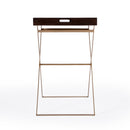 Emma 23.75 in. W Rectangular Wood and Metal Removeable Top Foldable Tray Side Table by Butler Specialty Company