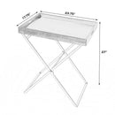 Emma 23.75 in. W Rectangular Wood and Metal Removeable Top Foldable Tray Side Table by Butler Specialty Company