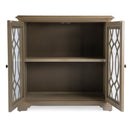 Lee 31 in. W Rectangular Wood and Glass 2 Door Accent Storage Cabinet by Butler Specialty Company
