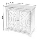 Lee 31 in. W Rectangular Wood and Glass 2 Door Accent Storage Cabinet by Butler Specialty Company