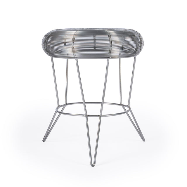 Allen 15 in. W Round Metal Decorative Wire Side Table by Butler Specialty Company