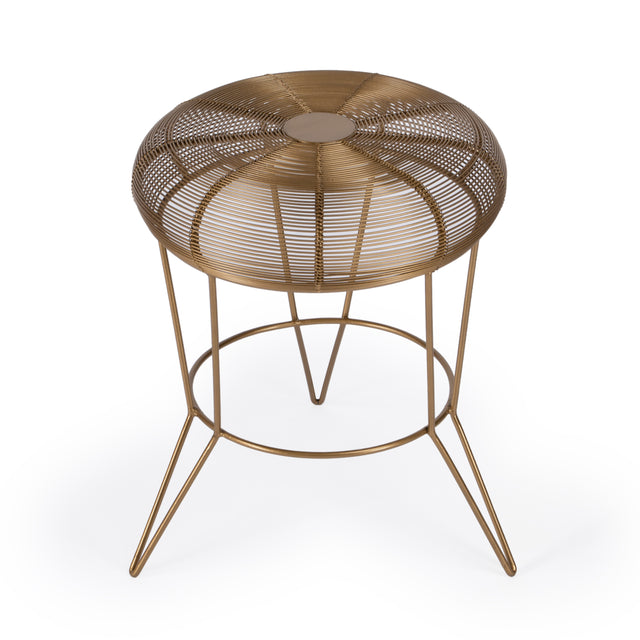 Allen 15 in. W Round Metal Decorative Wire Side Table by Butler Specialty Company