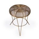Allen 15 in. W Round Metal Decorative Wire Side Table by Butler Specialty Company