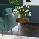 Allen 15 in. W Round Metal Decorative Wire Side Table by Butler Specialty Company