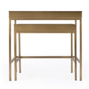Lenny Rectangular Glass and Metal Set of 2 Nesting Tables by Butler Specialty Company