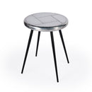 Midway 18 in. W Round Metal Aviator Themed Side Table by Butler Specialty Company