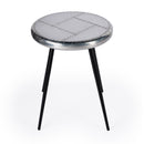 Midway 18 in. W Round Metal Aviator Themed Side Table by Butler Specialty Company