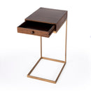 Alec 13.75 in. W Rectangular Wood and Metal 1 Drawer C-Shaped End Table by Butler Specialty Company