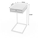 Alec 13.75 in. W Rectangular Wood and Metal 1 Drawer C-Shaped End Table by Butler Specialty Company
