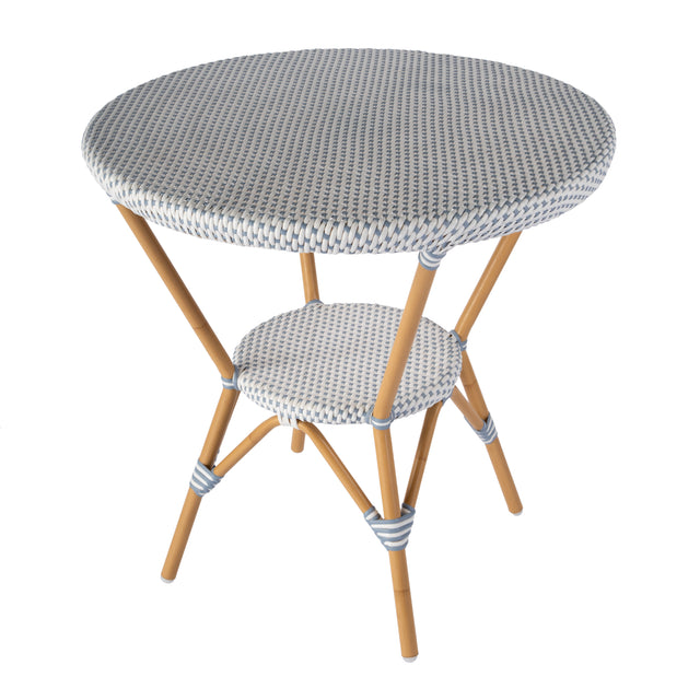 Tobias 30 in. W Outdoor Round Rattan and Metal Bistro Table by Butler Specialty Company