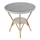 Tobias 30 in. W Outdoor Round Rattan and Metal Bistro Table by Butler Specialty Company