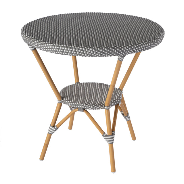 Tobias 30 in. W Outdoor Round Rattan and Metal Bistro Table by Butler Specialty Company