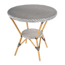 Tobias 30 in. W Outdoor Round Rattan and Metal Bistro Table by Butler Specialty Company
