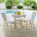 Tobias 30 in. W Outdoor Round Rattan and Metal Bistro Table by Butler Specialty Company
