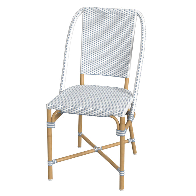Tobias 18.5 in. Seat Height Outdoor Rattan and Metal  Dining Side Chair by Butler Specialty Company