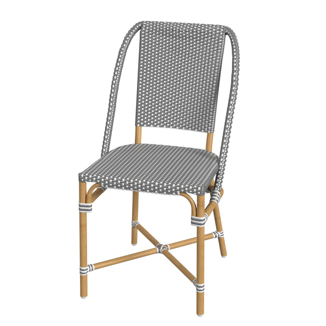 Tobias 18.5 in. Seat Height Outdoor Rattan and Metal  Dining Side Chair by Butler Specialty Company