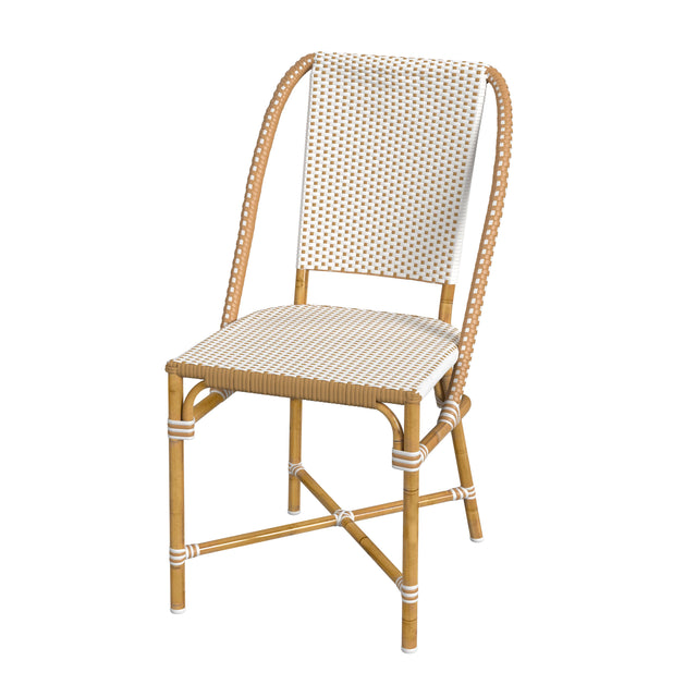 Tobias 18.5 in. Seat Height Outdoor Rattan and Metal  Dining Side Chair by Butler Specialty Company