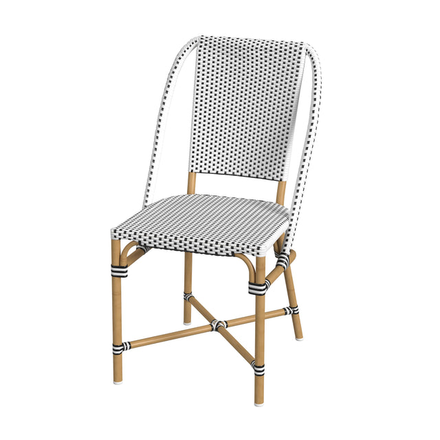 Tobias 18.5 in. Seat Height Outdoor Rattan and Metal  Dining Side Chair by Butler Specialty Company