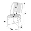 Tobias 18.5 in. Seat Height Outdoor Rattan and Metal  Dining Side Chair by Butler Specialty Company