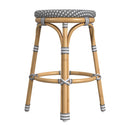 Tobias 24.5 in. Seat Height Outdoor Rattan and Metal Backless Counter Stool by Butler Specialty Company