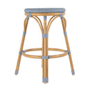 Tobias 24.5 in. Seat Height Outdoor Rattan and Metal Backless Counter Stool by Butler Specialty Company