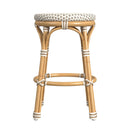 Tobias 24.5 in. Seat Height Outdoor Rattan and Metal Backless Counter Stool by Butler Specialty Company