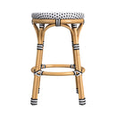 Tobias 24.5 in. Seat Height Outdoor Rattan and Metal Backless Counter Stool by Butler Specialty Company