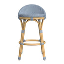 Tobias 24.5 in. Seat Height Outdoor Rattan and Metal Low Back Counter Stool by Butler Specialty Company
