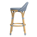 Tobias 24.5 in. Seat Height Outdoor Rattan and Metal Low Back Counter Stool by Butler Specialty Company