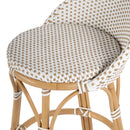 Tobias 24.5 in. Seat Height Outdoor Rattan and Metal Low Back Counter Stool by Butler Specialty Company